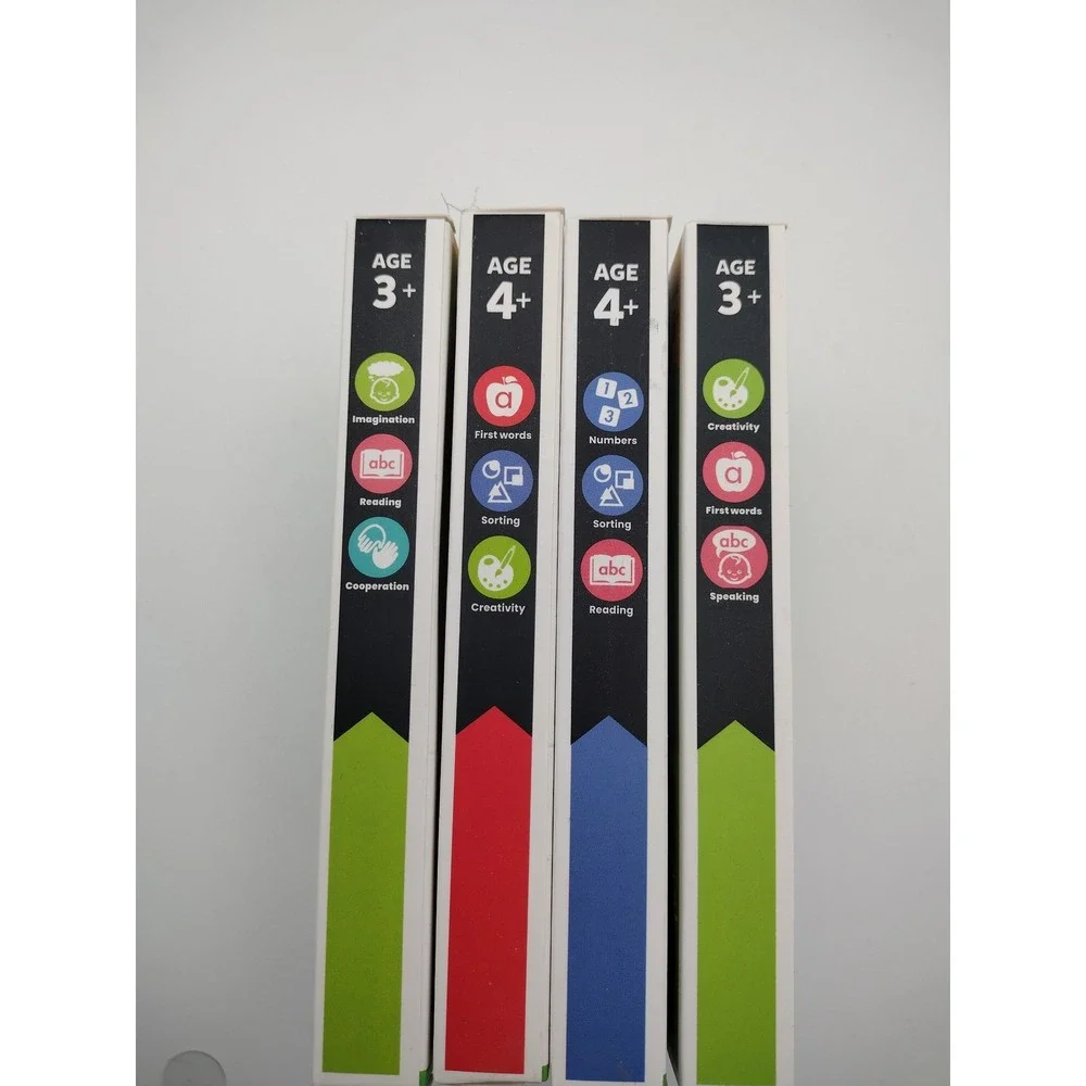 Hinkler Jr Explorers Flash Cards Set 4‎ Numbers Food Words Pets Memory Match